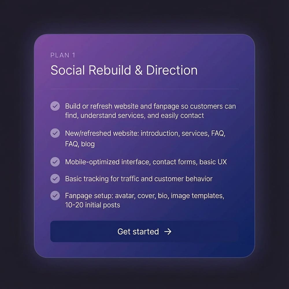Social Rebuild and Direction Package